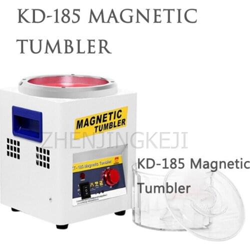 Small Magnetic Force Polisher 220V/110V Electric Desktop Hard Plastic Precision Parts Deburring Chamfering Polishing Equipment