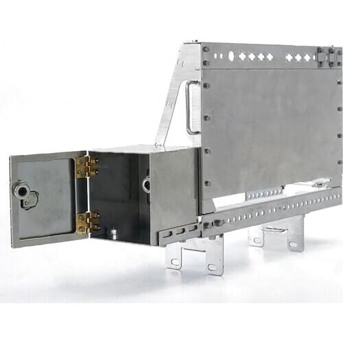 Metal Toolbox Line Baffle Pedal High Simulation Decoration Assembly Kit for Tamiya Man 1/14 RC Tractor DIY Modification Parts