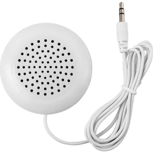 Mini White 3 5mm Pillow Speaker For iPhone iPod CD Radio MP3 Player GL