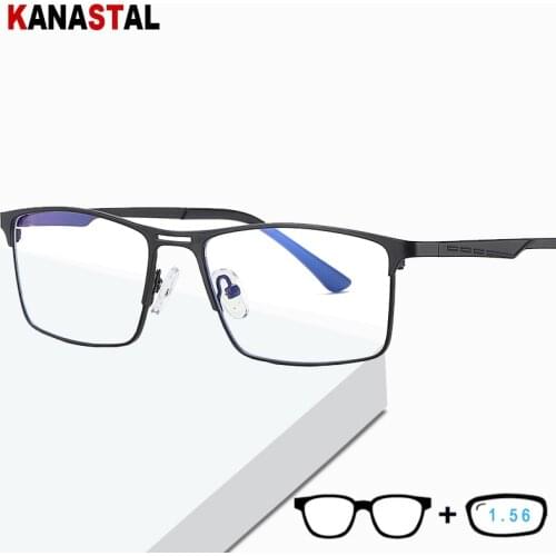 Men Women Anti-blue Light Glasses UV400 Computer Radiation Eyeglass Gaming Eyewear Spectacle Frame 1.56 Plain Myopia Glasses