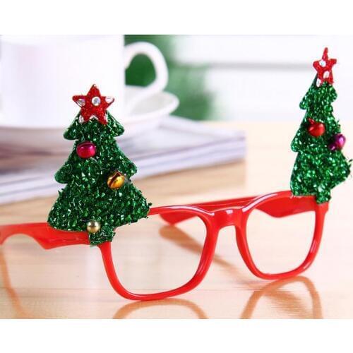New Year Favor Christmas Glasses Santa Claus Snowman Eyeglasses Frame Goggle Spectacles Party Fancy Dress Costume Accessory gift