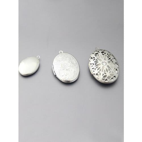 Wholesale 20pc/lot DIY Oval Photo Locket Stainless Steel Charms Pendants Jewelry making Family Memories Women Festival Gift