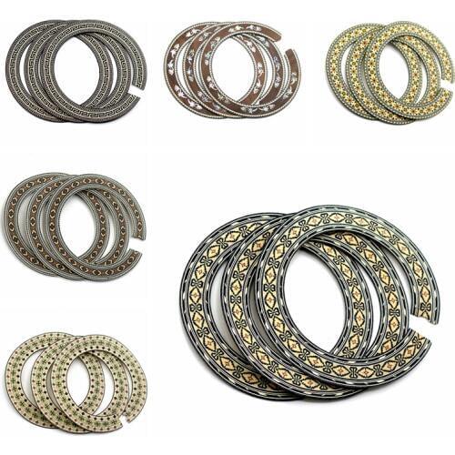 Original Flower Pattern Solid Wood Guitar Circle Sound Hole For Classical Guitar Decal Accessories