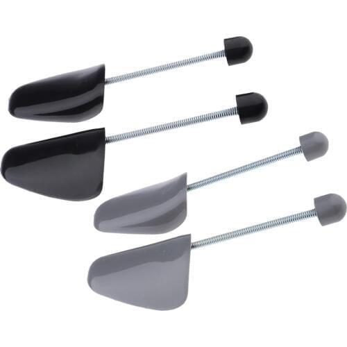 Practical Plastic Adjustable Men Shoe Tree Shoe Stretcher Boot Holder with Tension Spring Coil Shoe Expander