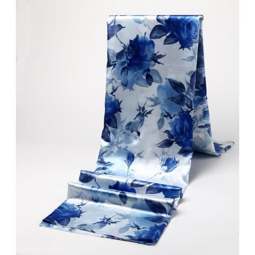 170x75cm Silk No Stretch Fabric Nature Pure Charm Use Silk Print Fabric for Dress Bedding HF02