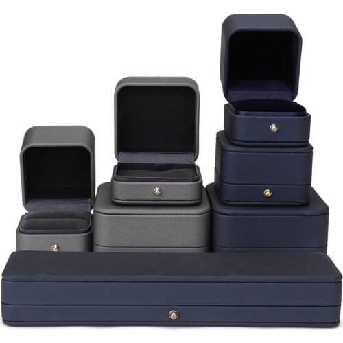 High-end Jewelry Box Ring Earring Necklace Bracelet Box Jewelry Packaging Box Spot Customizable Logo