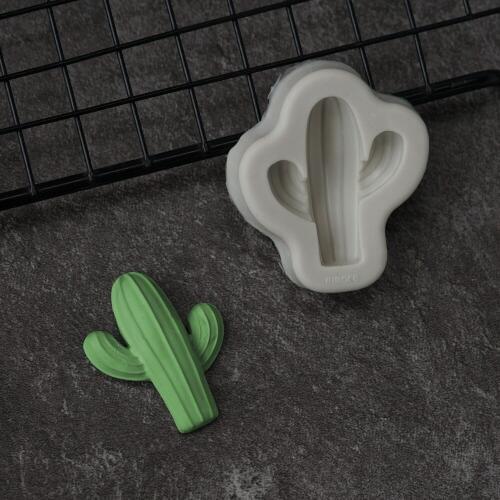 3D Silicone Mold Cacti Fondant Cake Decorating Tools Cupcake Sugarcraft Chocolate Molds Desert Plant Cactus Shape