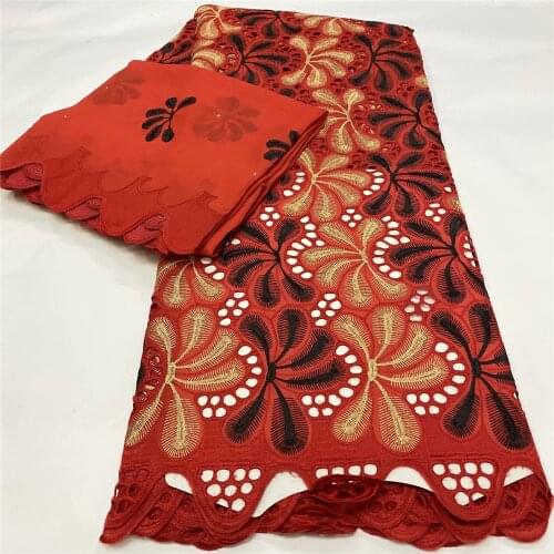 SJ Lace African swiss Cotton Lace Fabric 2021 Latest Design HOT selling Nigerian HOLLOW OUT swiss voile Lace Switzerland L2-83