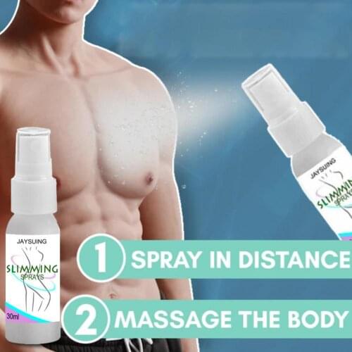 30ml Slimming Essential Oil Absorbable Shape Body Skin Care Gynecomastia Cellulite Melting Spray for Men Fat Burner Burning