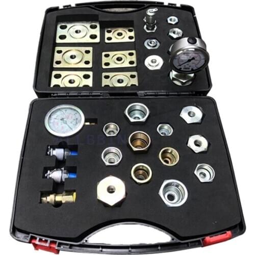 Excavator parts hydraulic pump maintenance pressure test table distribution valve walking line pressure measuring plug set