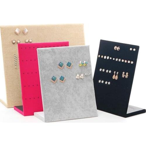 Woman Earrings Jewelry Box Earrings Jewelry Display Stud Necklace Pendant Storage Showcase Rack case Board Gift Whosale Price