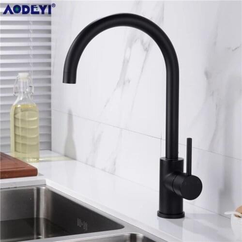 Gold Kitchen Faucet Stainless Steel Hot And Cold water Black Sink Mixer taps gourmet kitchen Faucets stream deck Brushed Tap