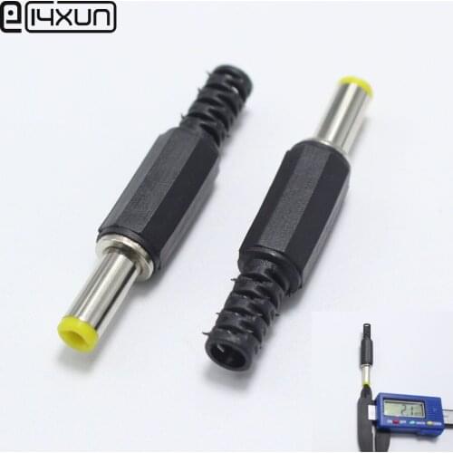 5pcs 2.1mm x 5.5mm DC Power Male Plug Jack 5.5x2.1mm DC Plugs Connector Adapter DIY Parts