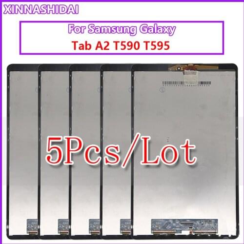 5 Pcs/Lot LCD For Samsung Galaxy Tab A2 T590 T595 SM-T595 SM-T590 LCD Display Panel Screen Monitor Touch Screen Assembly