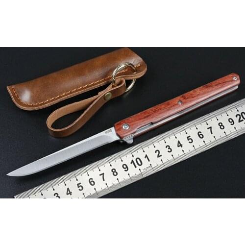 Nectarine handle knife 5CR15MOV steel folding knife outdoor camping survival hiking mountaineering multifunctional knife EDC