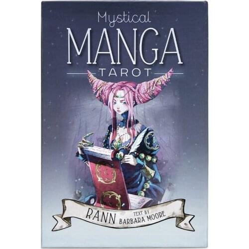 78pcs Tarot Cards Mystical Manga Tarot Cards Party Tarot Deck Supplies English Board Game Party Playing Cards With PDF Guidebook