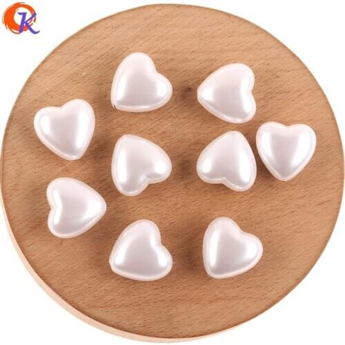 Cordial Design 100Pcs 17*17MM Acrylic Beads/Jewelry Accessories/Hand Made/Imitation Pearl Bead/DIY Bead Making/Earring Findings