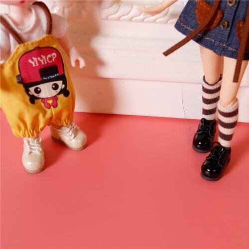 DBS Middie Doll Accessories 4 color leather shoes style set for 20cm joint body ICY blyth ob11 BJD DOLLS