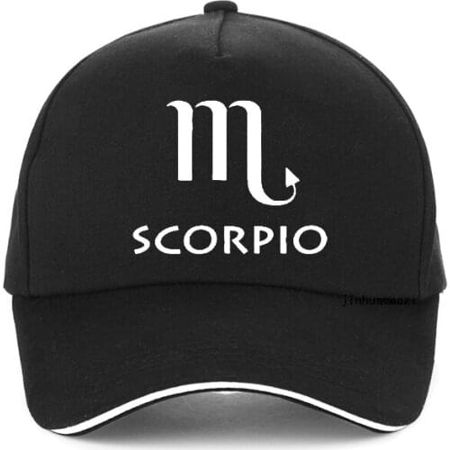 Scorpio Baseball Cap fashion constellation Men Women Hip Hop hat adjustable snapback golf hat fashion dad Hats