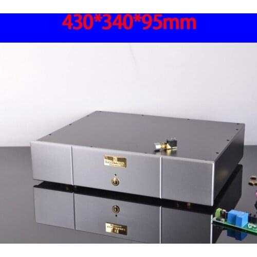 430*340*95mm imitated Gavin DAC power amplifier case DIY case with switch foot power amplifier case