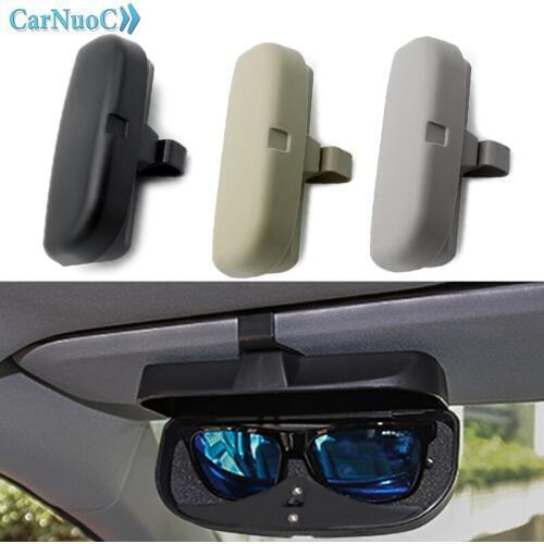 Glasses Case Organizer Box Sunglasses Holder Storage Pockets For Audi A3 8V A4 B5 B6 B7 B8 A6 C5 A5 TT Q3 Q5 Q7 80 100 A1 A2 A7