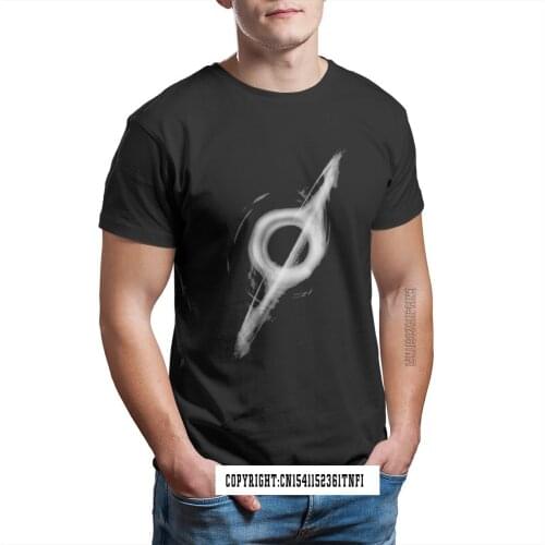 Black Hole Gargantua Black TShirt Interstellar Science Fiction Film Homme T-Shirt Tees 100% Cotton Plus Size
