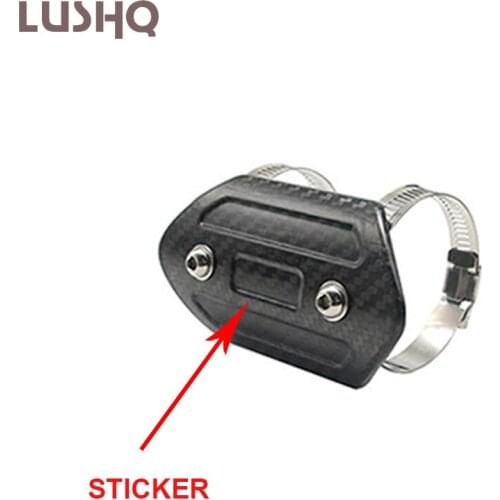 Muffler Heat Shield CARBON FIBER Motorcycle Exhaust Protector Wrap For honda pcx 125 husqvarna moto aprilia tuono v4 Accessories