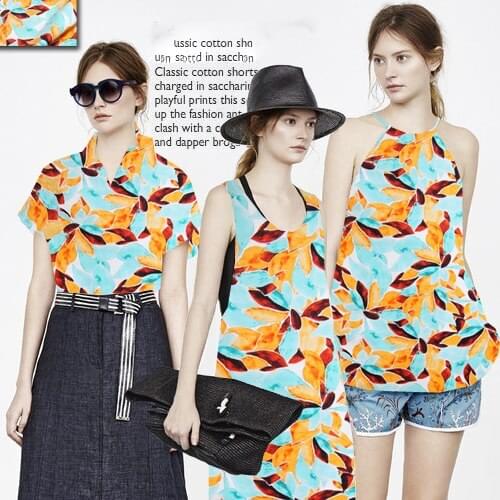 Cable glass first big orders of digital photo printing cotton cloth satin fabric texture