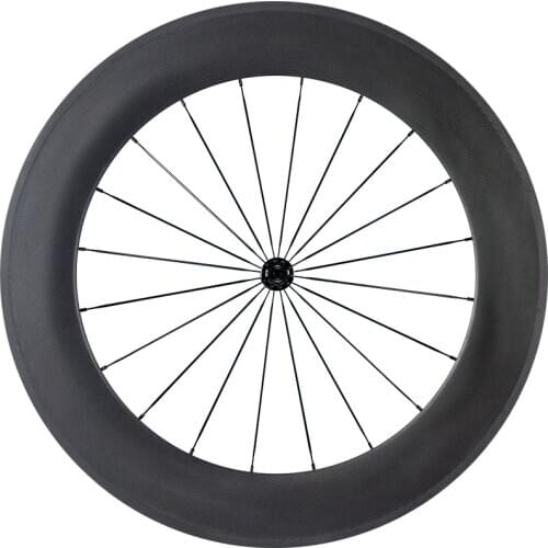 Stock clearance Carbon Wheels 700C 88mm Deepth 25mm Rim Brake tubular Wheel Novatec Ultralight Full Carbon Fiber Rear Wheel
