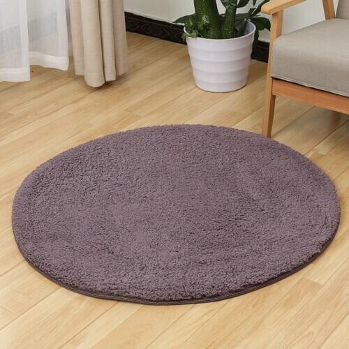 Zeegle CamoFleece Round Carpet For Living Room Shaggy Kids Bedroom Carpets Anti-slip Baby Play Mats Computer Chair Floor Mats