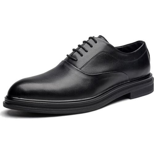 Mazefeng Brand Men Formal Shoes Leather Business Casual Shoes High Quality Men Dress Office Luxury Shoes Male Breathable Oxfords