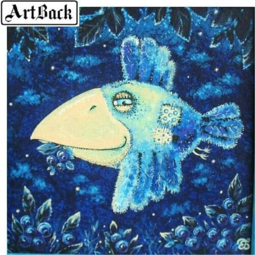 Cartoon 5d diy diamond painting abstract fish full square drill 3d diamond mosaic home decoration diamond embroidery