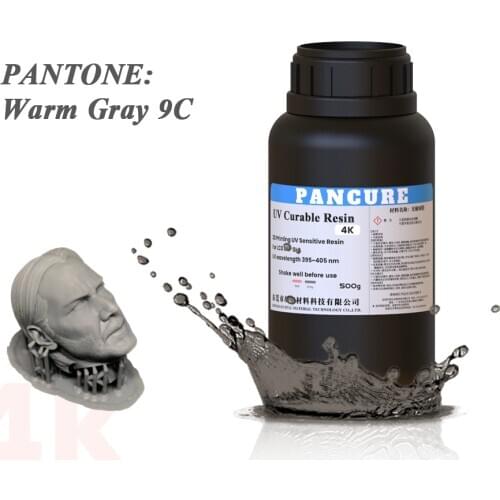PANCURE 4K Resin HD For 3D-Printers Wavelength 395nm to 405nm LCD DLP SLA 500g Red&Gray