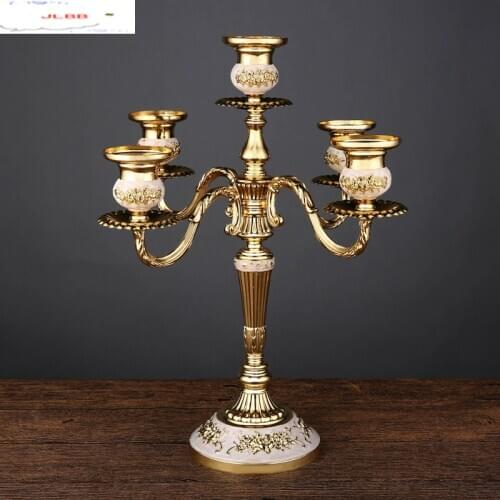 European Style Candle Holders Wedding Retro Household Western Food Romantic Candlelight Dinner Candle Home Decoration Accessorie