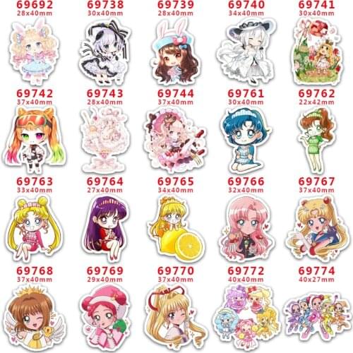 DIY Craft Supplies Sewing Accessories Cartoon Fairy Printed Planar Resins Mold 10 Pieces. PR-69692