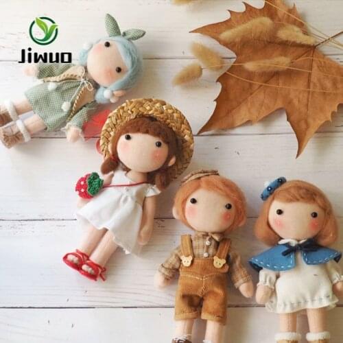 Jiwuo Wool Felt Poke Cloth Art Non-Woven Wool Felt DIY Handmade Doll Material Package Sewing Cloth Fabric Supplies Kit