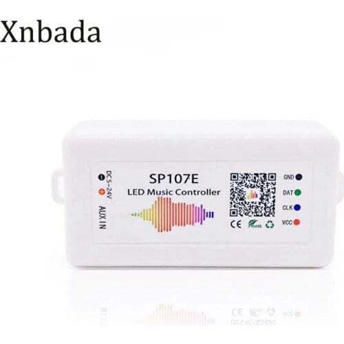 SP107E LED Driver Controller Bluetooth Pixel IC SPI Music By Phone Application For WS2812B WS2811 WS2813 SK6812 Strip DC5-24V