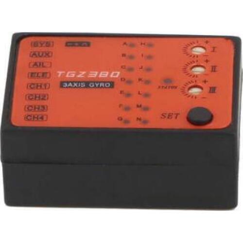 TGZ380 3Axis Gyro Aileron-free System Gyroscope with Servo Connection Cable for RC Aircraft UAV Drone