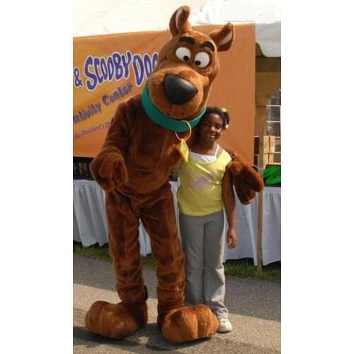 Wolf Dog Mascot Costume Mascot Dog with Black Large Nose Cartoon Character Adult Fancy Dress Birthday Halloween Gift