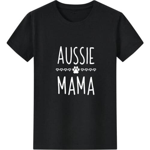 Aussie Mama Paw Printed T-shirt Women Casual Women Short Sleeve Hipster Graphic Tee Simple Wild T Shirt Women Streetwear