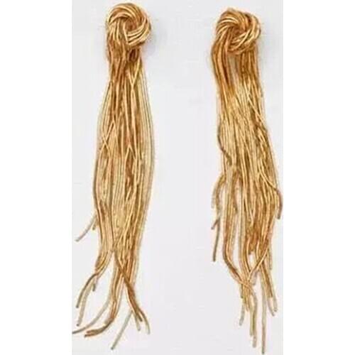 2020 Goth Metal Knot Stud Earrings for Women Punk Jewelry Vintage Snake Chain Tassel Earring Pendant Female Brincos Wholesale