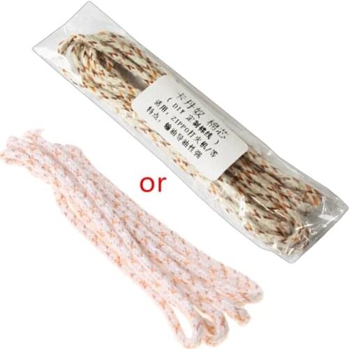 1m Wire Lighter Cotton Core Wick Thread Kerosene Lamp Accessories Replacement for Gasoline Lighters Fire Starter