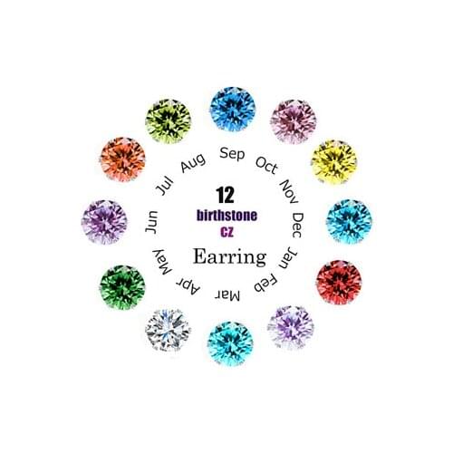 12 Pairs Of Womens Earrings Colorful Zircon Stud Earrings Earrings Set Geometric Shiny Crystal Zircon Fashion Jewelry Earrings