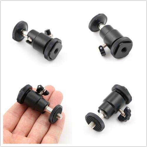 1x 6.5x4x2.5cm Mini Tripod Ball Head For Camera Tripod 1/4" Mini Smart Ball Head Bracket/Holder/Mount Cradle Ball Head With Lock