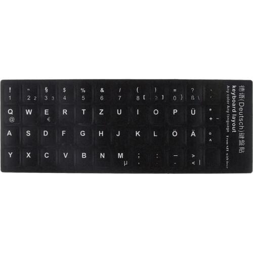 2x German Language Keyboard Cover Protector For 10-17" Computer