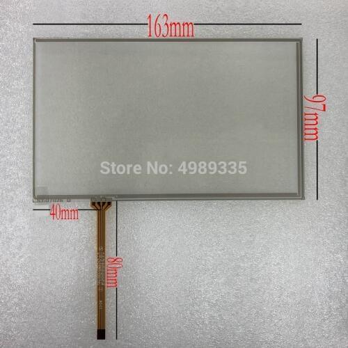 7 inch resistive touch screen panel 4 line ST07026 for car DVD GPS navigation handheld device touch screen 163X97mm