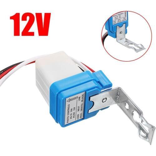 Automatic Auto On Off Photocell Street Light Switch AC DC 12V 10A Adjustable Light Switch Photo Control Sensor Photoswitch