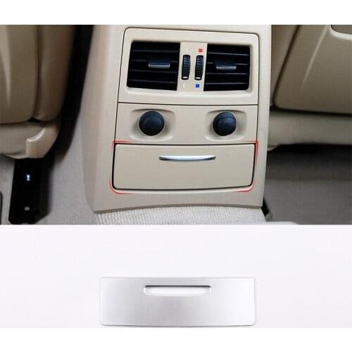 Car ABS Rear Exhaust Vent Storage Box Panel Trim Accessories For BMW E90 3 Series 2005-2012
