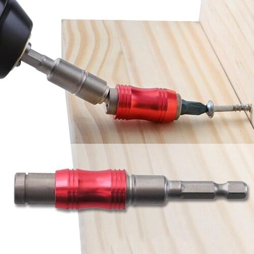 Screwdriver Bit Holder Adjustable Direction 20 Degree Angle Magnetic Screwdriver Extension Rod For 1/4'' Hex Shank Screw Bit