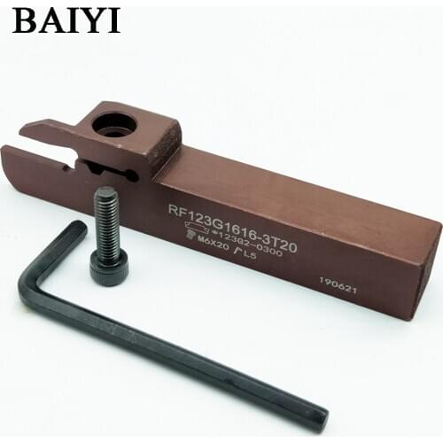 1PC RF123G1616-3T20 CNC External Grooving Turning Slotting Turning Tool Holder for N123G2-0300 Carbide insert